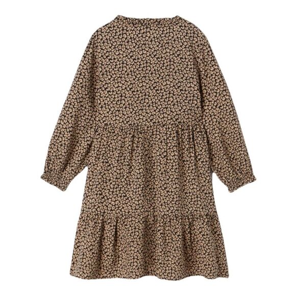 ZARA Kids | Camel | PLEATED FLORAL DRESS - Picture 3 of 8